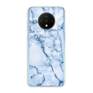 Blauw marmer: OnePlus 7T Transparant Hoesje