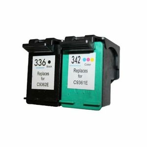 C9361EE kleur, C9362EE zwart
 Set van 2x alternatief - compatible patroon voor Hp 336/342