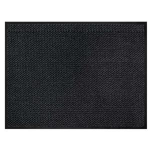 Deurmat - anti slip - kunststof - antraciet - 60 x 40 cm - voor binnen - schoonloopmat