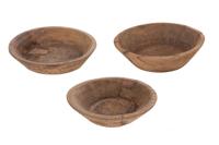 Houten schaal antiek Ø 30-40cm