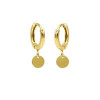 Karma Oorringen Hinged Hoops Disc Goud