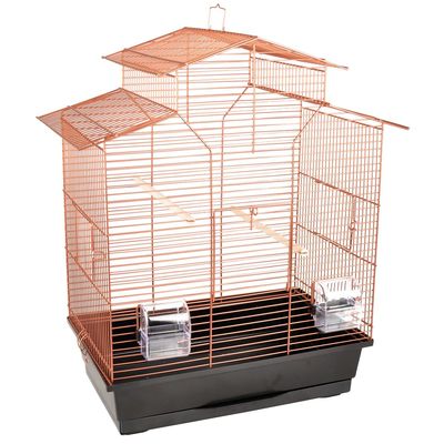 Vogelkooi Numfor 1 Zwart/Koper Vogelkooi Numfor 1 Zwart/Koper