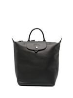 Longchamp petit sac à dos en cuir - Noir - thumbnail