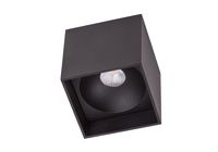 BC0002 LED-opbouwarmatuur Vierkant 1x6,5W 2700K Dimbaar Zwart