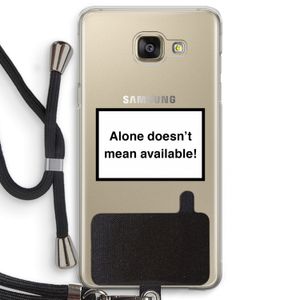 Alone: Samsung Galaxy A5 (2016) Transparant Hoesje met koord