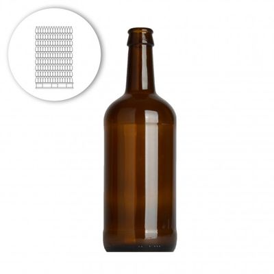 Bierfles Porter 50 cl, kroonkurk 26 mm - pallet 2097 st.