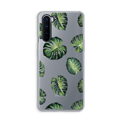 Tropische bladeren: OnePlus Nord Transparant Hoesje