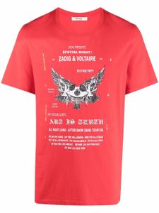 Zadig&Voltaire t-shirt Courtney à imprimé graphique - Rouge