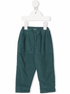 Knot pantalon Daiki en velours côtelé à taille élastiquée - Bleu