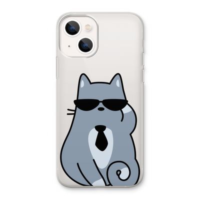 Cool cat: iPhone 13 Transparant Hoesje