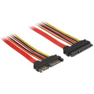 DeLOCK 84917 SATA-kabel 0,1 m SATA 22-pin Oranje, Rood, Geel