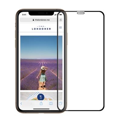MOFI 9H oppervlakte hardheid 2.5D Arc rand explosieveilige vol scherm Tempered glas Film voor iPhone XR (zwart)