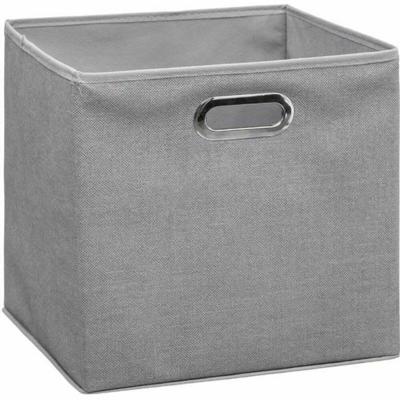 Multi-functionele Kist Five Stof Lichtgrijs (31 x 31 x 31 cm)