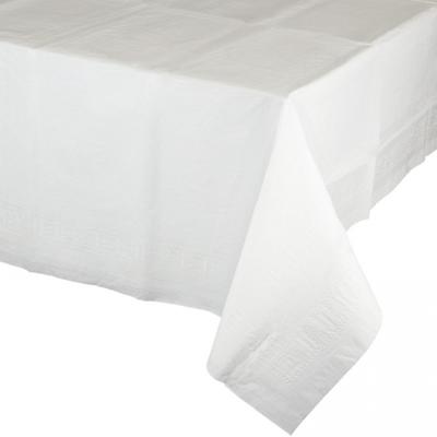 Party/verjaardag Tafelkleed - wit - 274 x 137 cm - tafellaken van papier