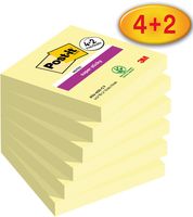 Post-it Super Sticky notes Canary Yellow, 90 vel, ft 76 x 76 mm, 4 + 2 GRATIS - thumbnail