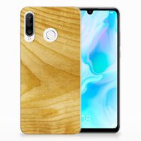 Huawei P30 Lite Bumper Hoesje Licht Hout