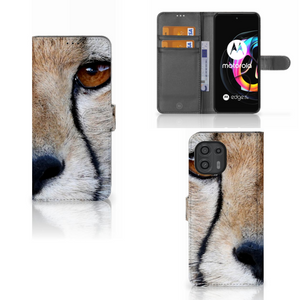 Motorola Edge 20 Lite Telefoonhoesje met Pasjes Cheetah