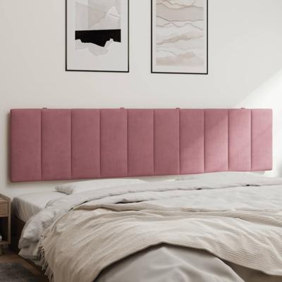 Hoofdbordkussen 200 cm fluweel roze