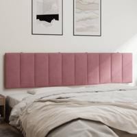 Hoofdbordkussen 200 cm fluweel roze