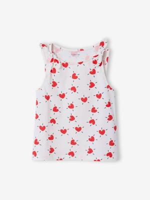 T-shirt zonder mouwen ecru