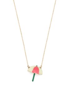 Aliita collier en or 9ct à pendentif serti d'émail