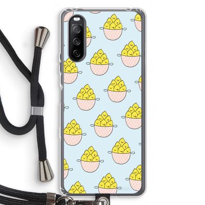 Citroenen: Sony Sony Xperia 10 III Transparant Hoesje met koord