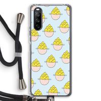 Citroenen: Sony Sony Xperia 10 III Transparant Hoesje met koord
