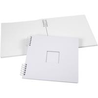 Creativ Company Spiraal gebonden scrapbook, afm 30,5x30,5 cm, 250 gr, wit, 1 stuk
