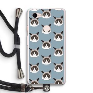 It's a Purrr Case: Pixel 3 XL Transparant Hoesje met koord