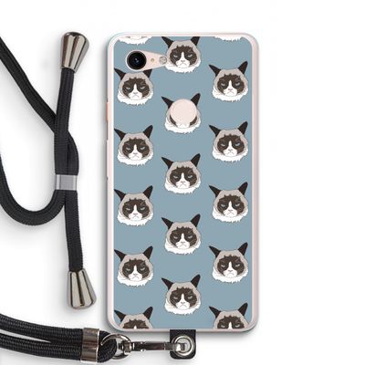 It's a Purrr Case: Pixel 3 XL Transparant Hoesje met koord