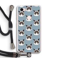 It's a Purrr Case: Pixel 3 XL Transparant Hoesje met koord