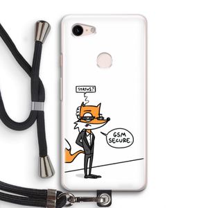 GSM secure: Pixel 3 Transparant Hoesje met koord