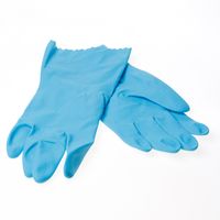 Huishoudhandschoen blauw 9-9.5 - thumbnail