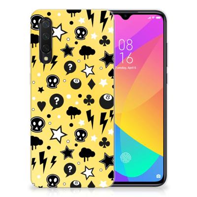 Silicone Back Case Xiaomi Mi 9 Lite Punk Geel Silicone Back Case Xiaomi Mi 9 Lite Punk Geel