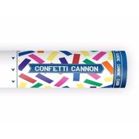 Confetti papier kanonnen - kleuren mix - 20 cm - Partyshooter - Feestartikelen