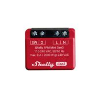 Shelly Plus 1PM Mini Gen. 3 Draadloze schakelaar WiFi, Bluetooth - thumbnail