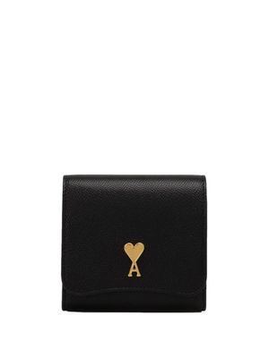 AMI Paris pochette Paris Paris en cuir - Noir