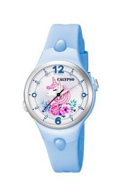 Horlogeband Calypso K5783-5 / K5783-B Kunststof/Plastic Lichtblauw