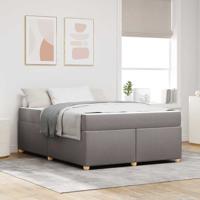 Bedframe met matras Taupe 140 x 200 cm Stof
