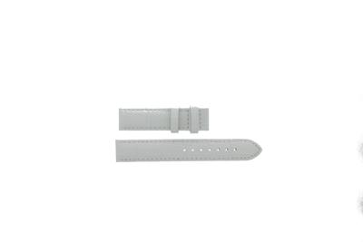 Horlogeband Tissot T050.207.A / T050.217.A / T906.217.A / T610029084 Croco leder Wit 16mm