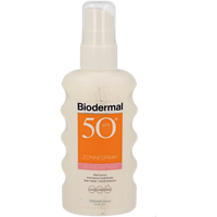 Biodermal Zonnespray gevoelige huid SPF50+ 175 Milliliter