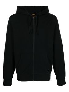 Polo Ralph Lauren hoodie zippé à logo brodé - Noir