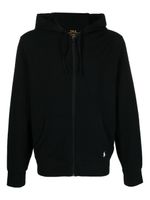 Polo Ralph Lauren hoodie zippé à logo brodé - Noir - thumbnail