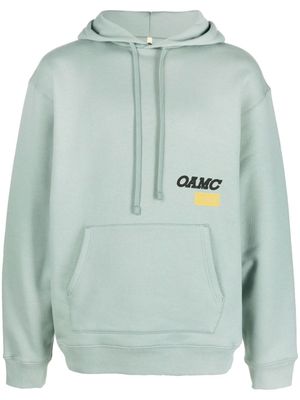 OAMC hoodie à logo imprimé - Vert