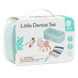 Classic World world houten tandarts set in opbergtas