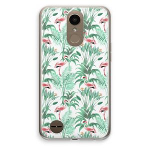 Flamingo bladeren: LG K10 (2017) Transparant Hoesje