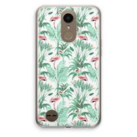 Flamingo bladeren: LG K10 (2017) Transparant Hoesje