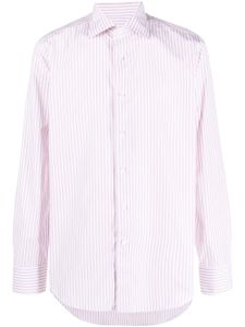 Canali chemise en coton à rayures - Blanc