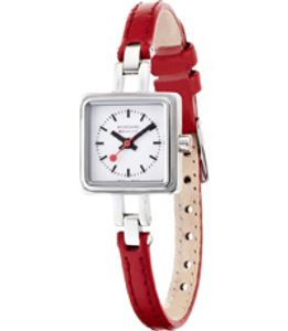 Horlogeband Mondaine BM20070-LILLI / FE22206.30Q Leder Rood 2mm