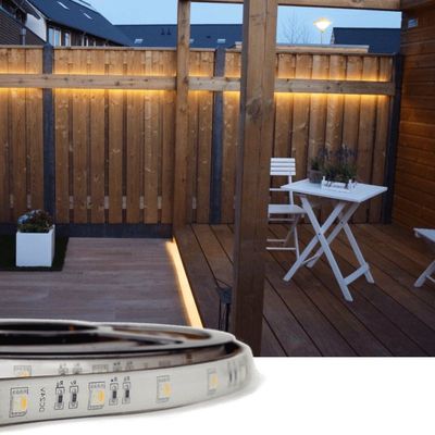 20 meter RGBW led strip voor buiten complete set